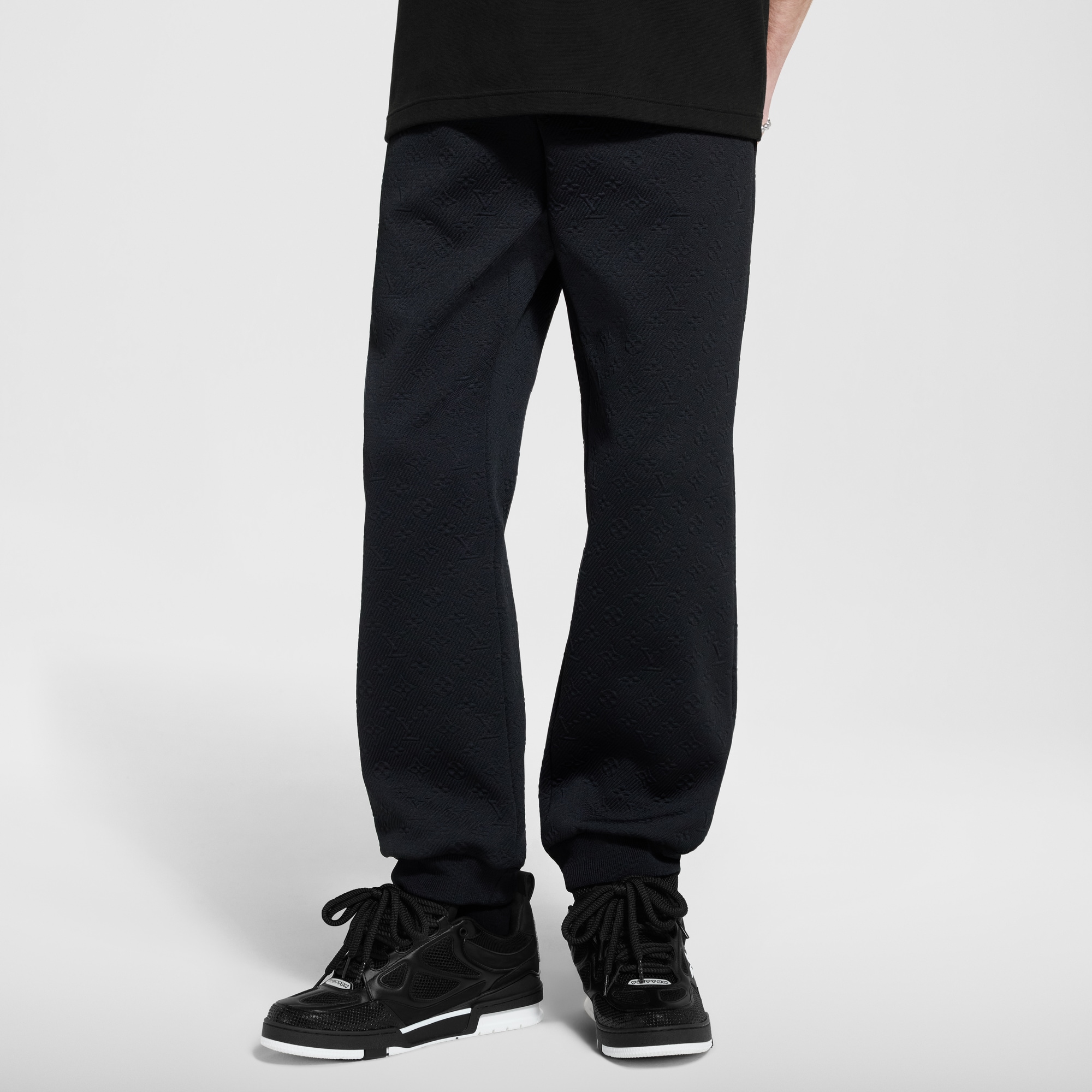 LOUIS VUITTON モノグラム トラックパンツ ブラック S Monogram Track Pants - Ready-to-Wear | LOUIS VUITTON